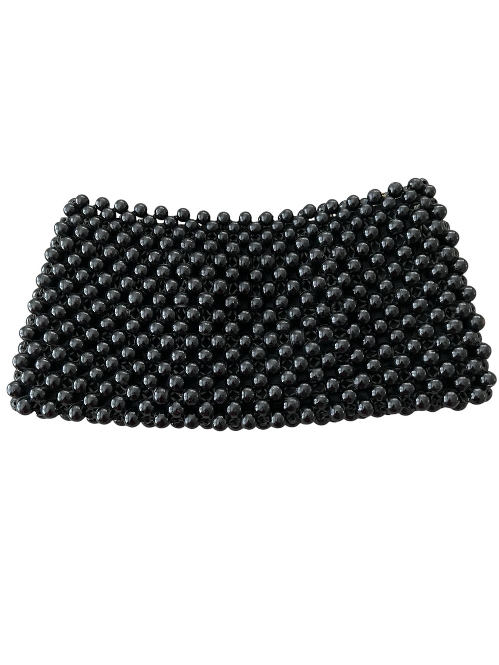 Vintage Gold Seal Beaded Black Evening Clutch Japan